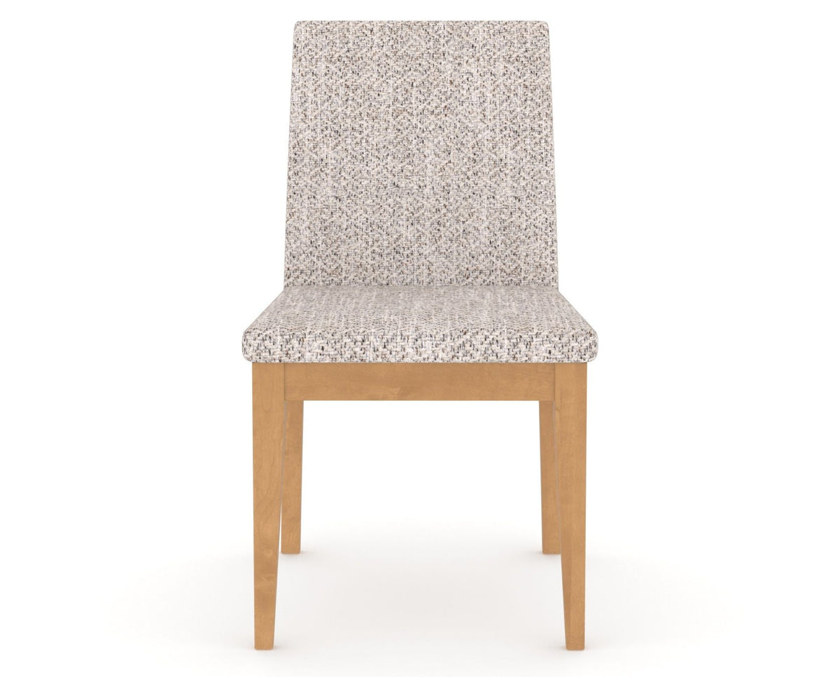 Canadel Upholstered Dining Chair 5038 in FP Crypton® and 20 Caramel Washed, front view