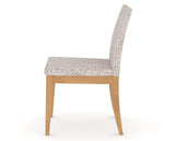Canadel Upholstered Dining Chair 5038 in FP Crypton® and 20 Caramel Washed, side view