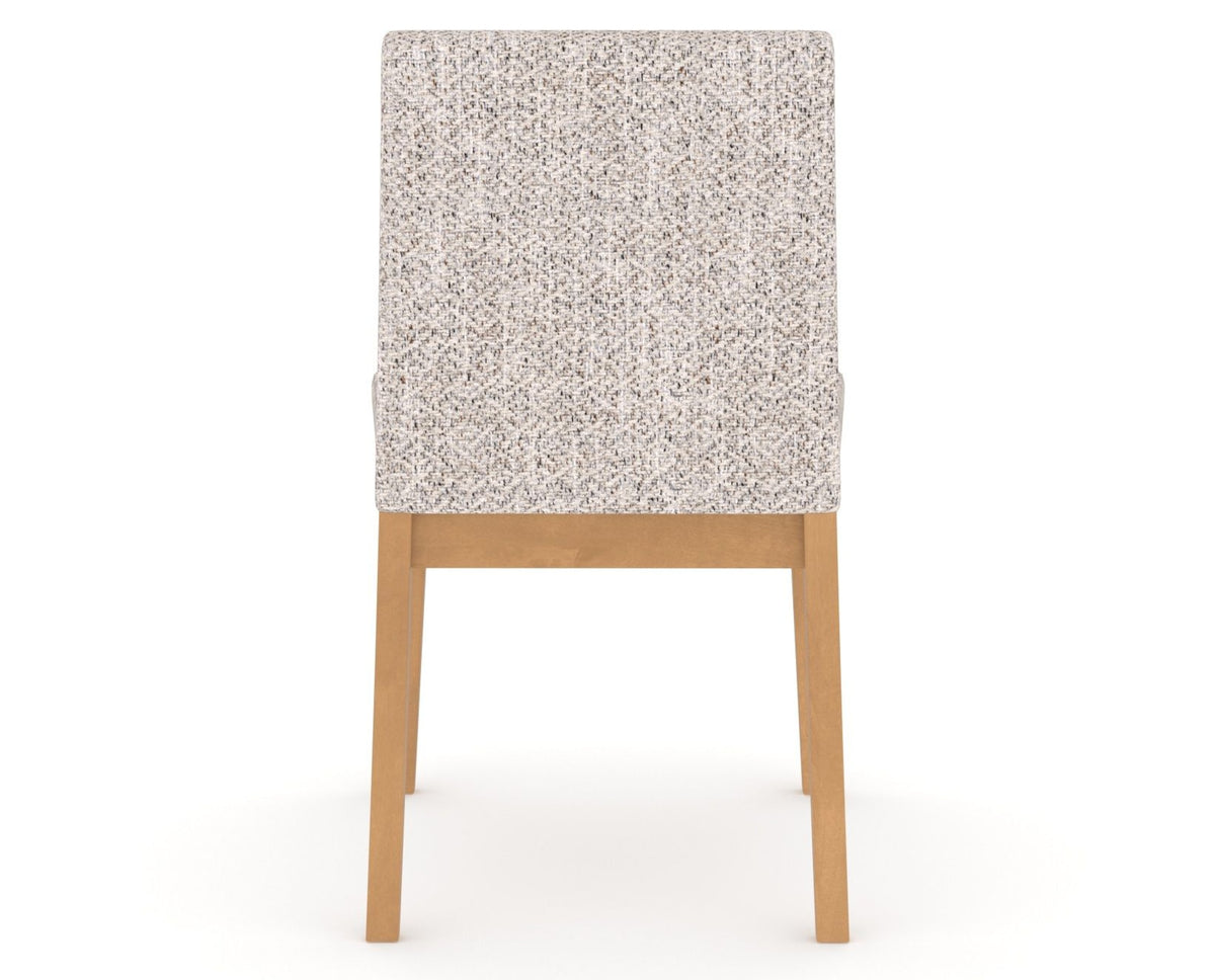 Canadel Upholstered Dining Chair 5038 in FP Crypton® and 20 Caramel Washed, back view