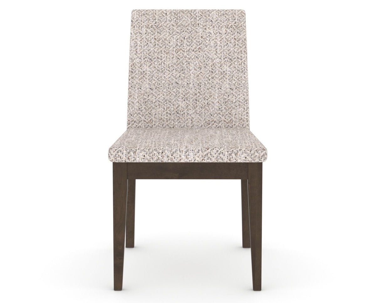 Canadel Upholstered Dining Chair 5038 in FP Crypton® and 29 Hazelnut Washed, front view