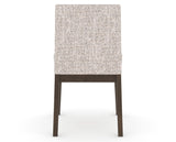 Canadel Upholstered Dining Chair 5038 in FP Crypton® and 29 Hazelnut Washed, back view