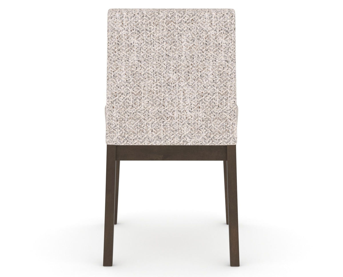 Canadel Upholstered Dining Chair 5038 in FP Crypton® and 29 Hazelnut Washed, back view