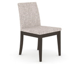 Canadel Upholstered Dining Chair 5038 in FP Crypton® and 59 Davy's Grey, three-quarter view