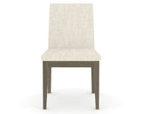 Canadel Upholstered Dining Chair 5038 in FT InsideOut® and 08 Shadow, front view