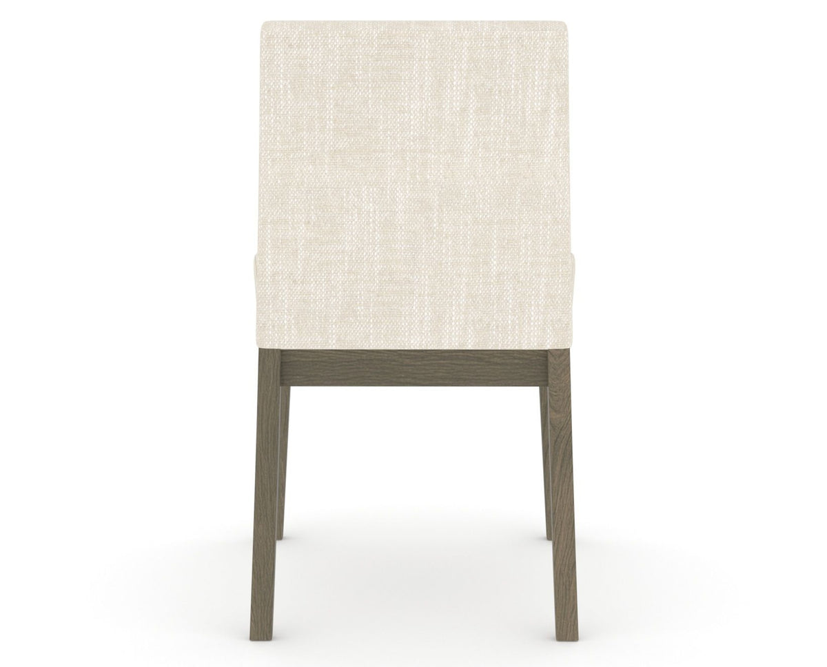 Canadel Upholstered Dining Chair 5038 in FT InsideOut® and 08 Shadow, back view