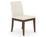 Canadel Upholstered Dining Chair 5038 in FT InsideOut® and 19 Cognac Washed, three-quarter view