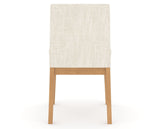 Canadel Upholstered Dining Chair 5038 in FT InsideOut® and 20 Caramel Washed, back view