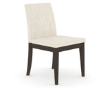 Canadel Upholstered Dining Chair 5038 in FT InsideOut® and 59 Davy's Grey, three-quarter view
