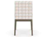 Canadel Upholstered Dining Chair 5038 in OZ Fabric and 08 Shadow, back view