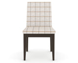 Canadel Upholstered Dining Chair 5038 in OZ Fabric and 59 Davy's Grey, front view