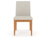 Canadel Upholstered Dining Chair 5038 in Honey Washed, front view