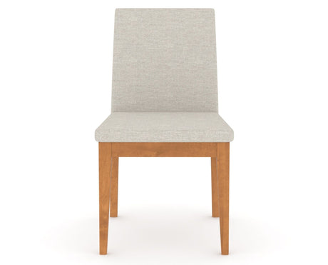 Canadel Upholstered Dining Chair 5038 in Honey Washed, front view
