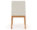 Canadel Upholstered Dining Chair 5038 in Honey Washed, back view