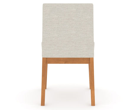 Canadel Upholstered Dining Chair 5038 in Honey Washed, back view