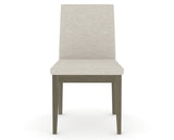 Canadel Upholstered Dining Chair 5038 in TB Fabric and 08 Shadow, front view
