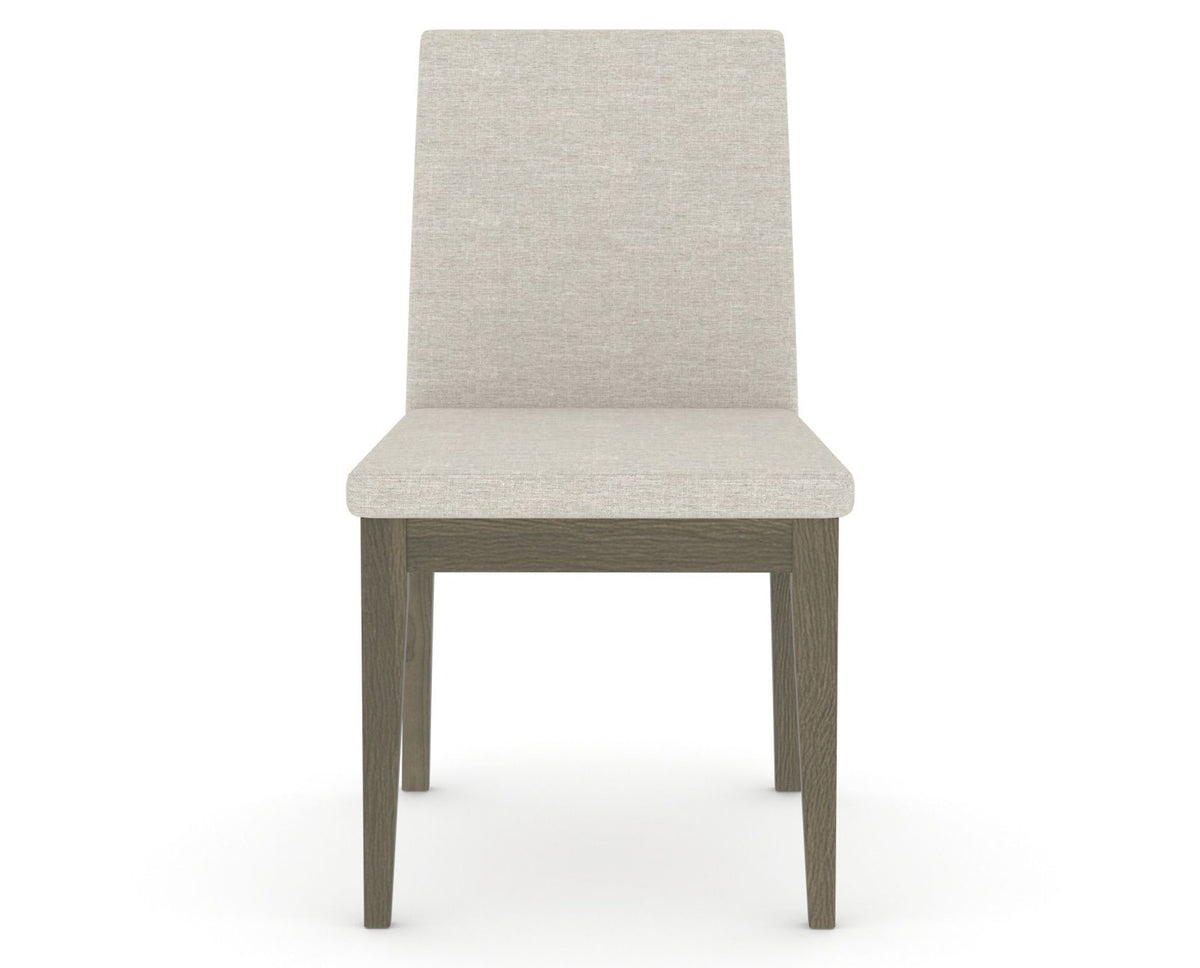 Canadel Upholstered Dining Chair 5038 in TB Fabric and 08 Shadow, front view
