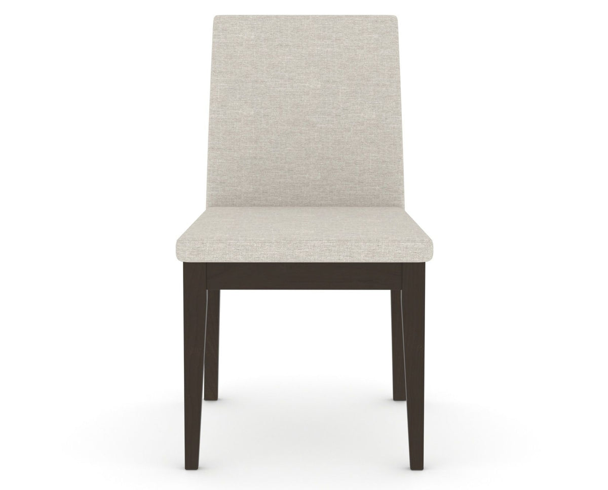Canadel Upholstered Dining Chair 5038 in TB Fabric and 59 Davy's Grey, front view