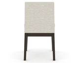 Canadel Upholstered Dining Chair 5038 in TB Fabric and 59 Davy's Grey, back view