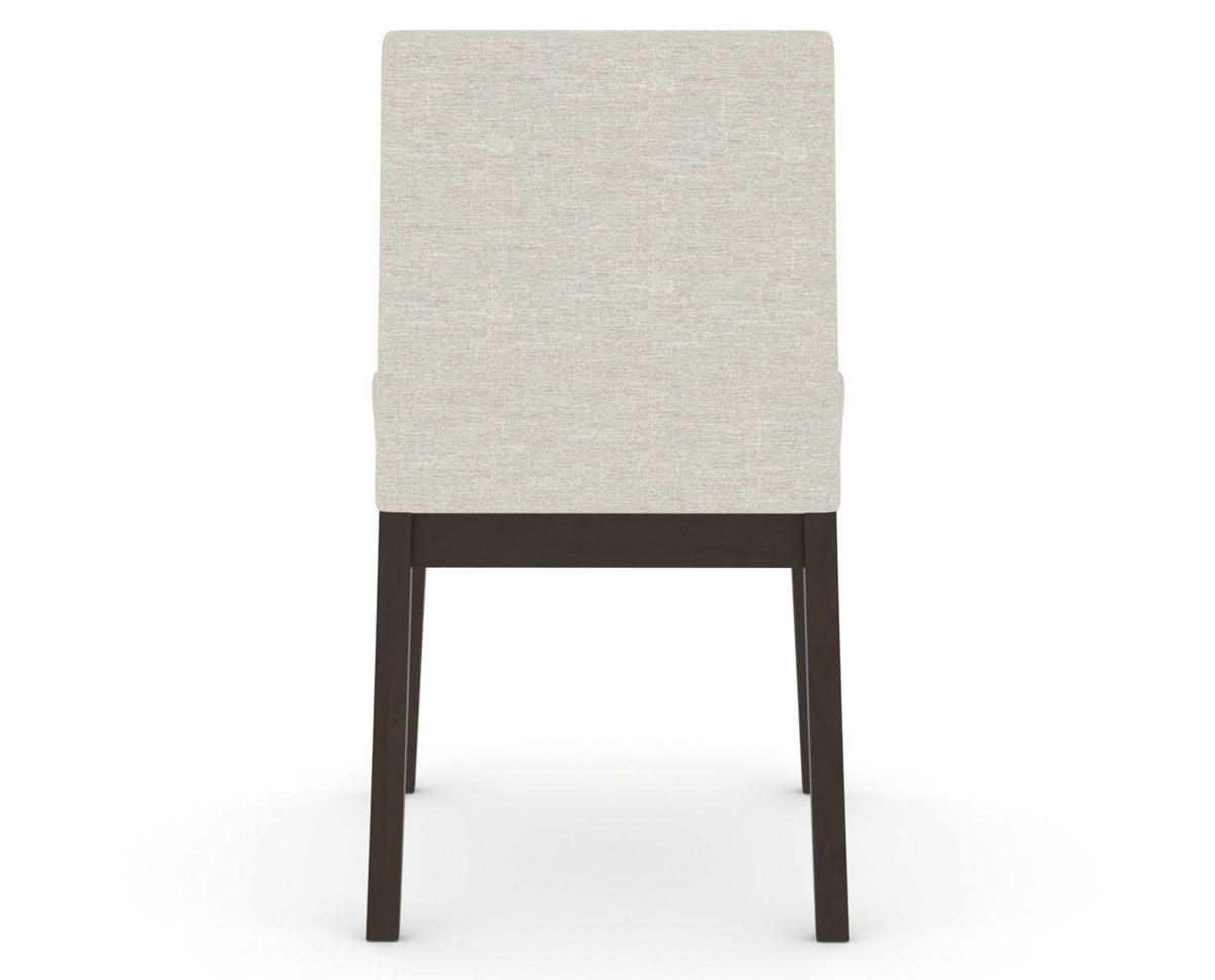 Canadel Upholstered Dining Chair 5038 in TB Fabric and 59 Davy's Grey, back view