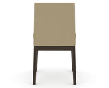 Canadel Upholstered Dining Chair 5038 in XY Faux Leather and 59 Davy's Grey, back view