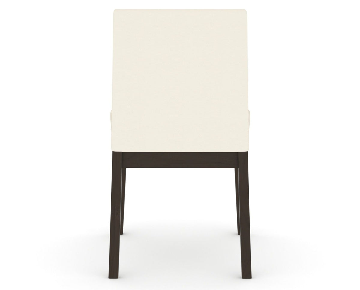 Canadel Upholstered Dining Chair 5038 in YJ Faux Leather and 59 Davy's Grey, back view