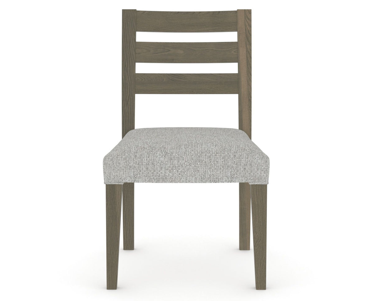 Canadel Upholstered Dining Chair 5039 in 7C Fabric and 08 Shadow, front view