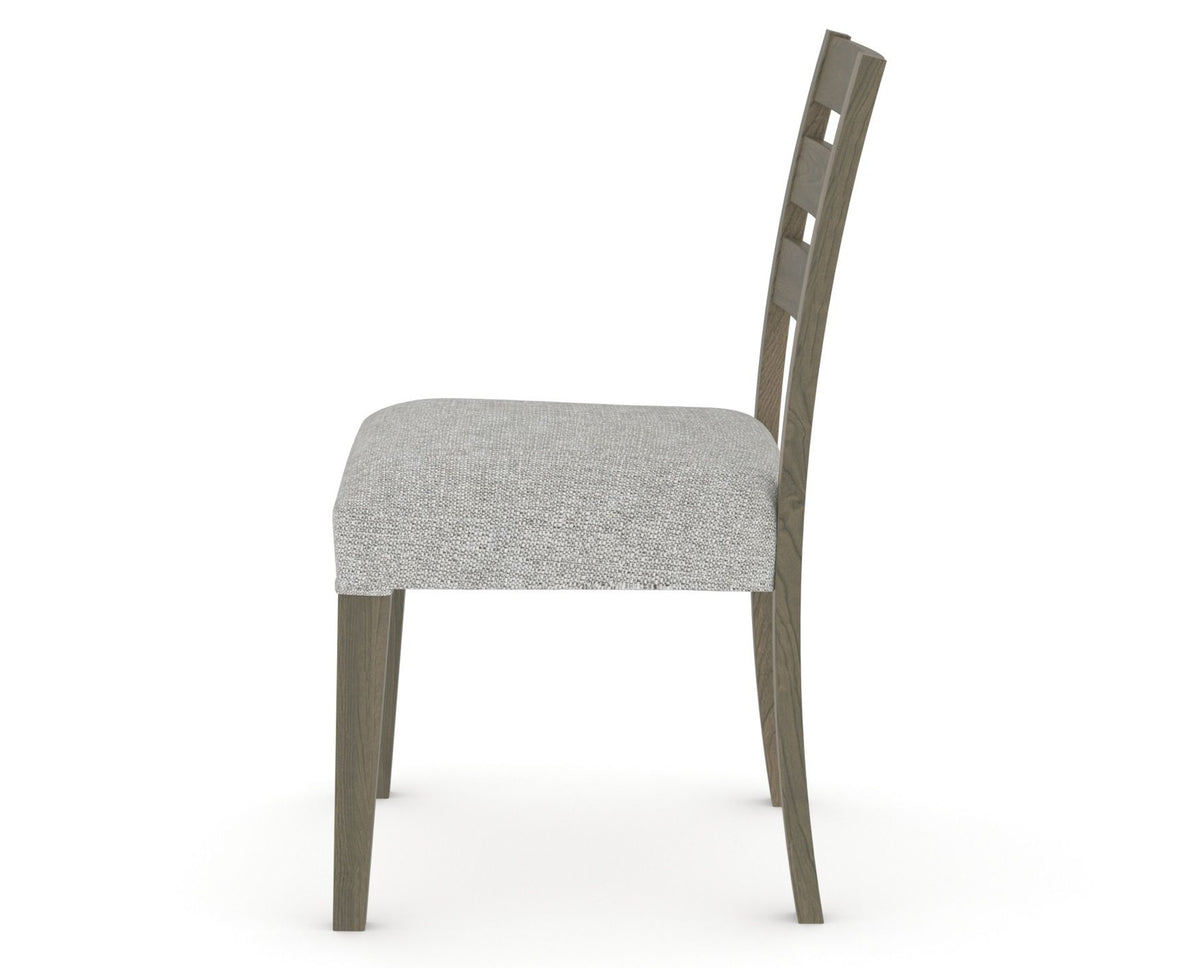 Canadel Upholstered Dining Chair 5039 in 7C Fabric and 08 Shadow, side view