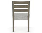 Canadel Upholstered Dining Chair 5039 in 7C Fabric and 08 Shadow, back view