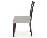 Canadel Upholstered Dining Chair 5039 in 7C Fabric and 59 Davy's Grey, side view