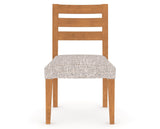 Canadel Upholstered Dining Chair 5039 in FP Crypton® and 01 Honey Washed, front view