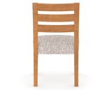 Canadel Upholstered Dining Chair 5039 in FP Crypton® and 01 Honey Washed, back view