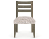 Canadel Upholstered Dining Chair 5039 in FP Crypton® and 08 Shadow, front view