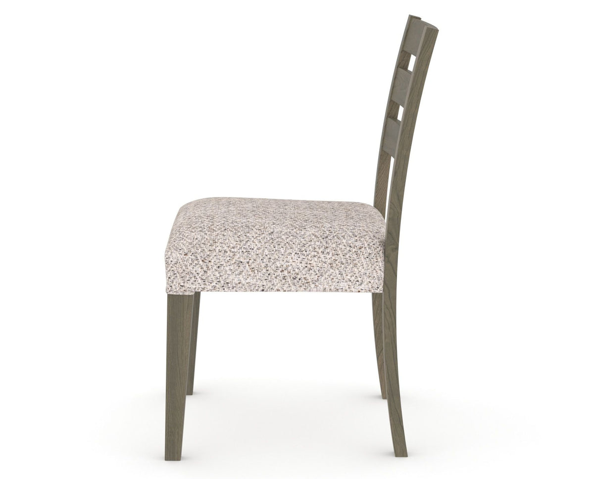 Canadel Upholstered Dining Chair 5039 in FP Crypton® and 08 Shadow, side view