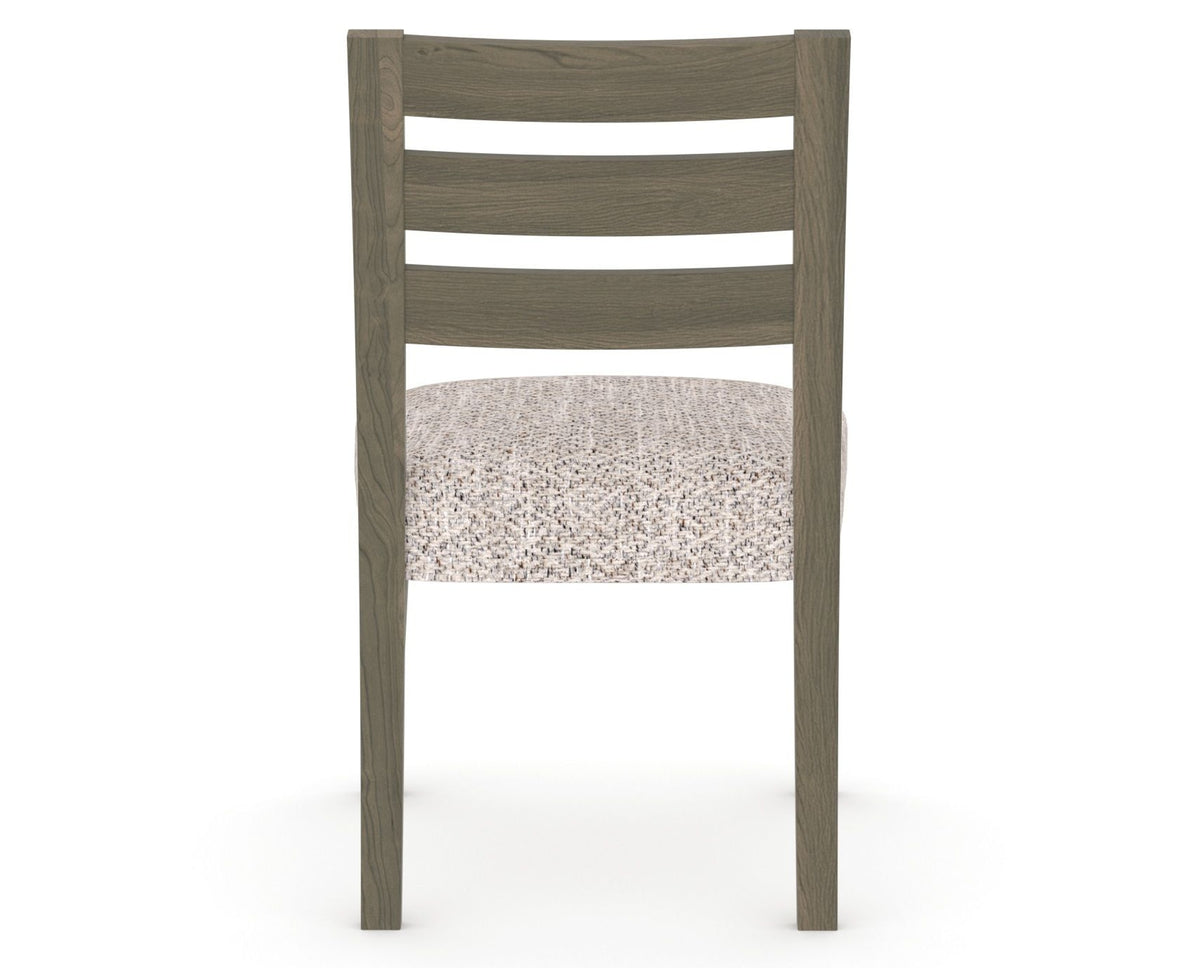 Canadel Upholstered Dining Chair 5039 in FP Crypton® and 08 Shadow, back view