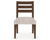 Canadel Upholstered Dining Chair 5039 in FP Crypton® and 19 Cognac Washed, front view