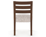 Canadel Upholstered Dining Chair 5039 in FP Crypton® and 19 Cognac Washed, back view