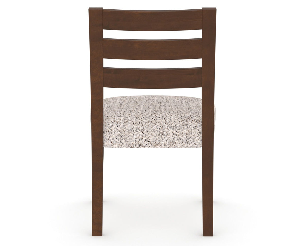 Canadel Upholstered Dining Chair 5039 in FP Crypton® and 19 Cognac Washed, back view