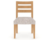 Canadel Upholstered Dining Chair 5039 in FP Crypton® and 20 Caramel Washed, front view