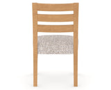 Canadel Upholstered Dining Chair 5039 in FP Crypton® and 20 Caramel Washed, back view