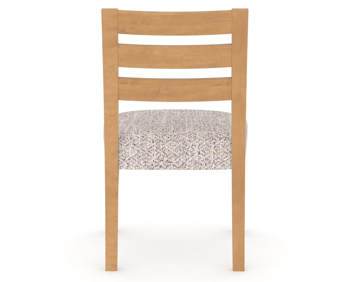 Canadel Upholstered Dining Chair 5039 in FP Crypton® and 20 Caramel Washed, back view