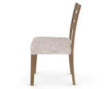 Canadel Upholstered Dining Chair 5039 in FP Crypton® and 25 Pecan Washed, side view