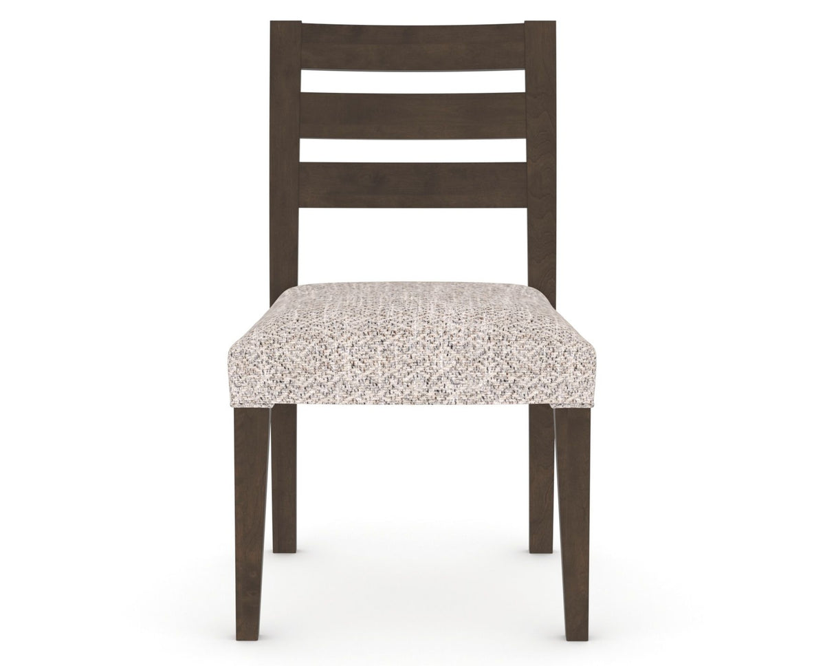 Canadel Upholstered Dining Chair 5039 in FP Crypton® and 29 Hazelnut Washed, front view