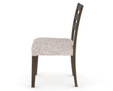 Canadel Upholstered Dining Chair 5039 in FP Crypton® and 29 Hazelnut Washed, side view