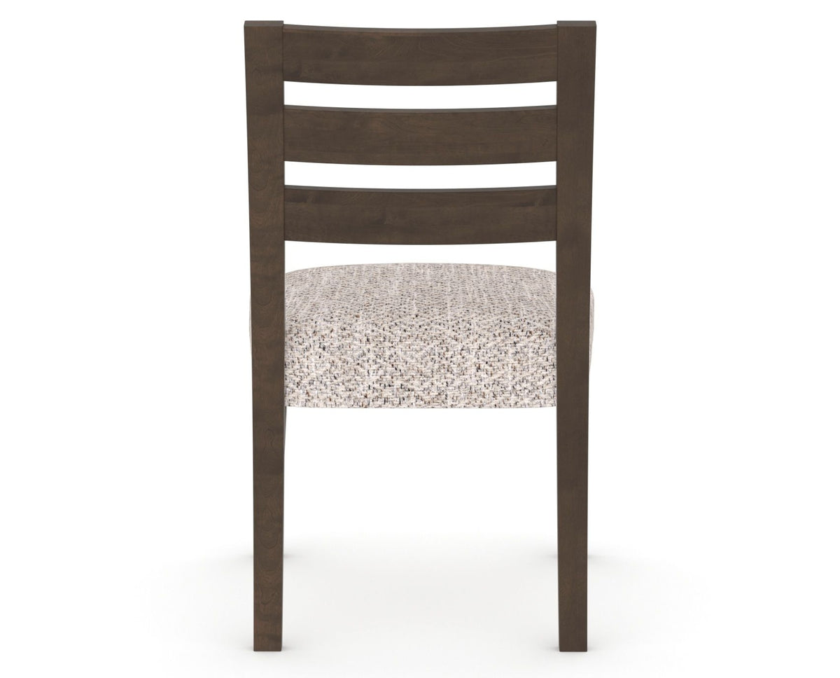 Canadel Upholstered Dining Chair 5039 in FP Crypton® and 29 Hazelnut Washed, back view