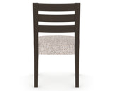 Canadel Upholstered Dining Chair 5039 in FP Crypton® and 59 Davy's Grey, back view