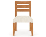 Canadel Upholstered Dining Chair 5039 in FT InsideOut® and 01 Honey Washed, front view