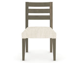 Canadel Upholstered Dining Chair 5039 in FT InsideOut® and 08 Shadow, front view