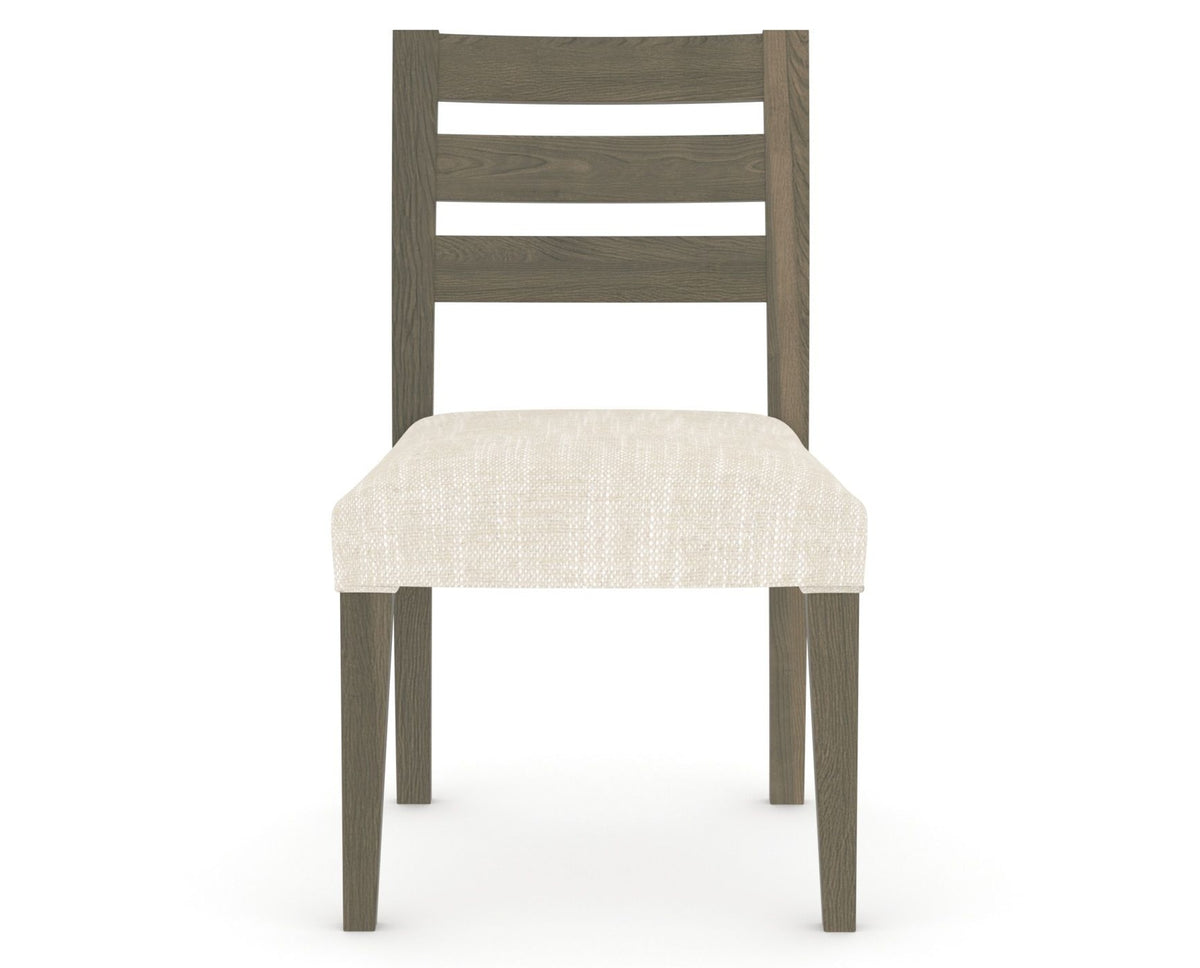 Canadel Upholstered Dining Chair 5039 in FT InsideOut® and 08 Shadow, front view