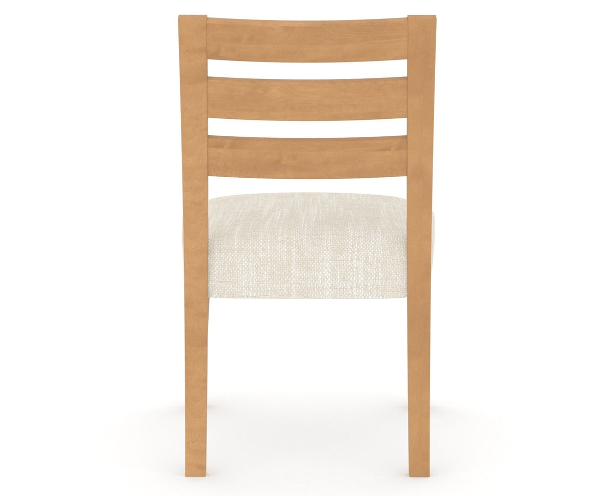 Canadel Upholstered Dining Chair 5039 in FT InsideOut® and 20 Caramel Washed, back view