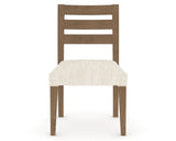 Canadel Upholstered Dining Chair 5039 in FT InsideOut® and 25 Pecan Washed, front view